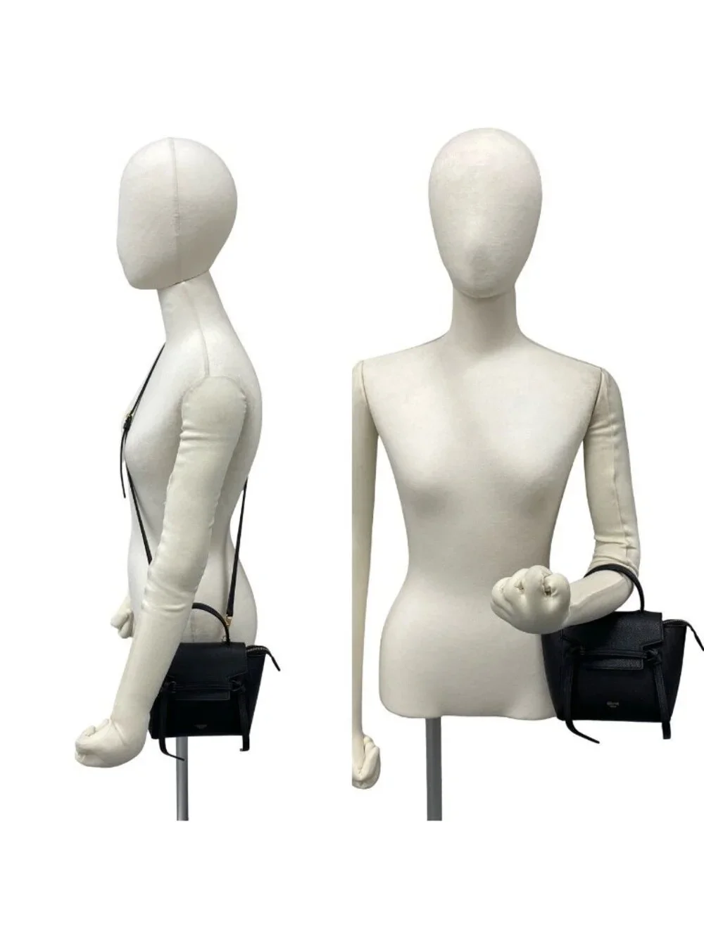 Celine Belt Bag Pico Leather 2-Way Mini Pochette Black